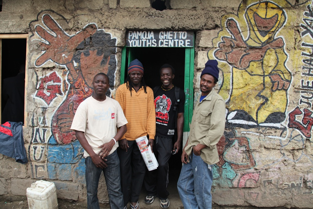 Beneficiaries of the Africa Youth Trust empowerment program in Kenya. The organization forms partnerships between the younger and older generation with a focus on economic empowerment and governance. 