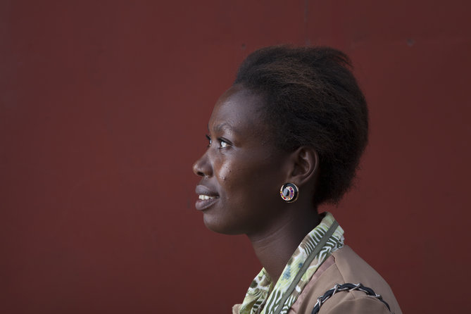 Jeanne Marie Uhiriwe, solar kiosk franchisee, Kigali, Rwanda