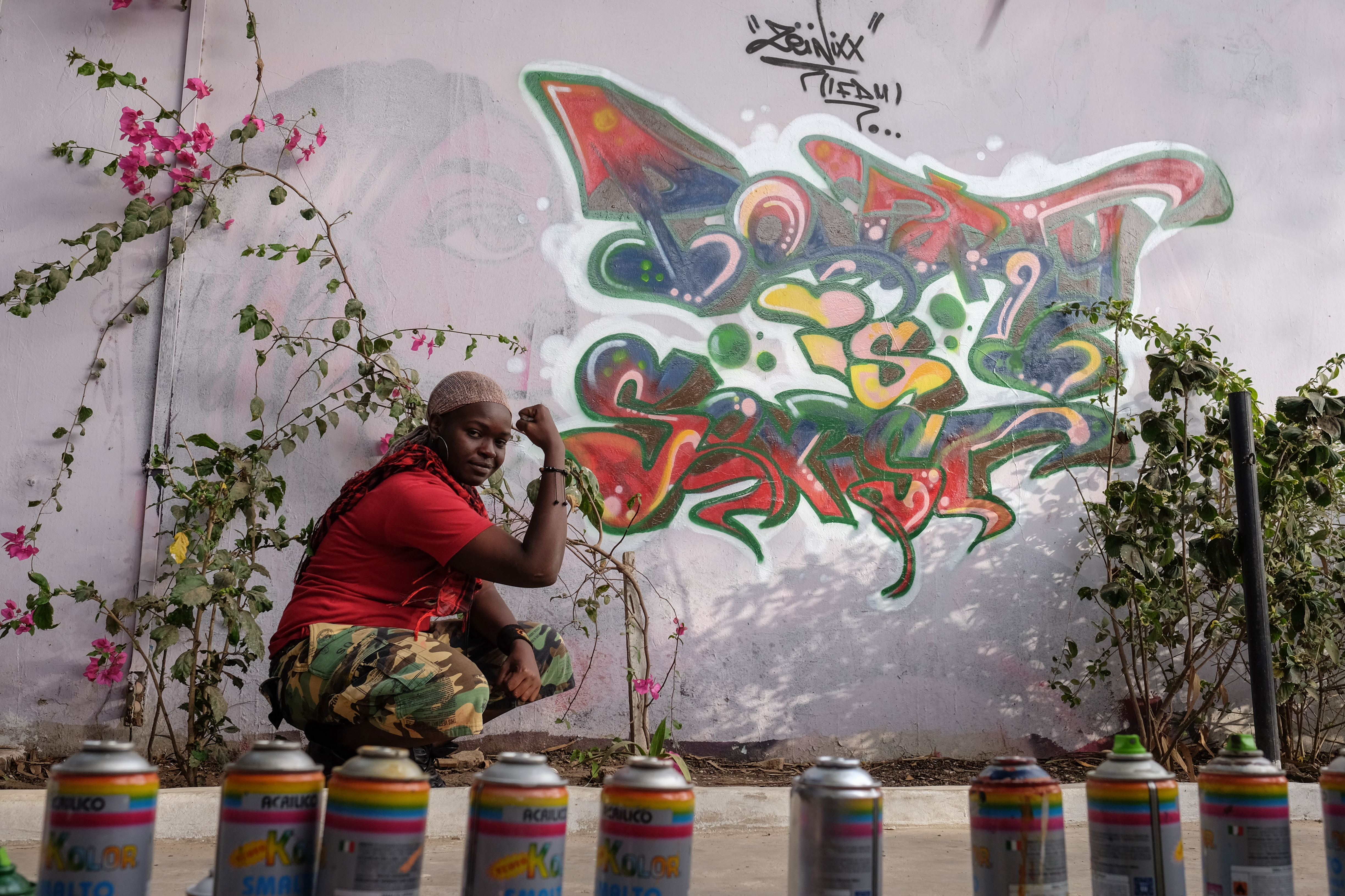 ONE Breaking Down Walls by Painting Them: Senegal #39 s First Lady of