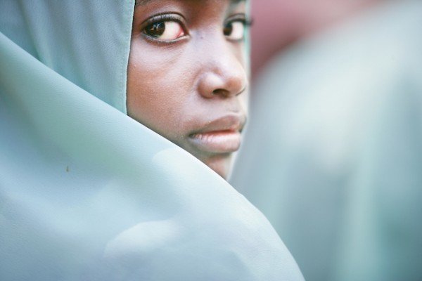 A young girl at a madrassa (school) in Zanzibar. HIV education is part of the curriculum throughout the archipelago. (Photo credit: The Global Fund / John Rae)