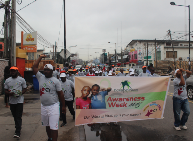 Students of the DSFN center at the 2015 Awareness Walk.
